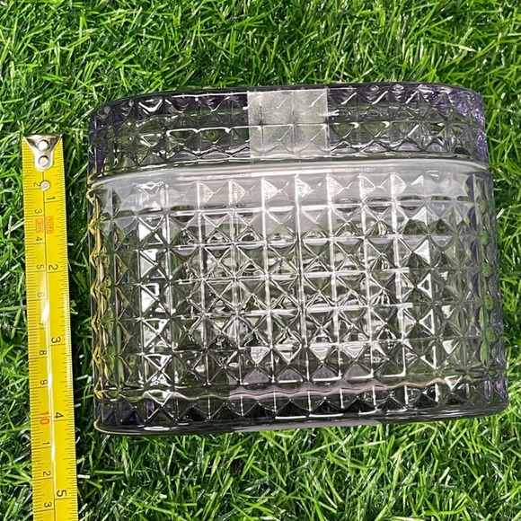 NEW Target Bullseye Playground Purple Glass Trinket Box - Picture 5 of 6